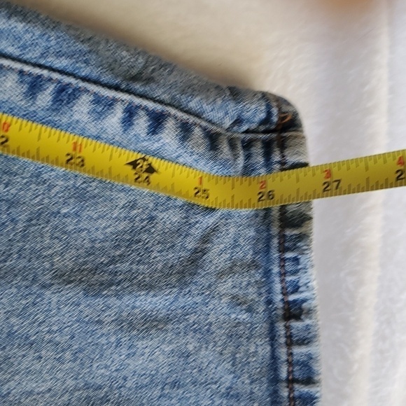 High-Rise Straight Jeans Button-fly Stretch 33W - Picture 6 of 8